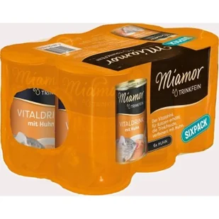 Miamor Trinkfein Vitaldrink Sixpack 6 x 135 ml Drób - Mleko dla kociąt i szczeniąt - miniaturka - grafika 1