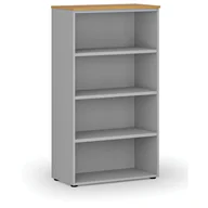 Regały biurowe - Regał biurowy PRIMO GRAY, 1434 x 800 x 420 mm, szary/buk - miniaturka - grafika 1