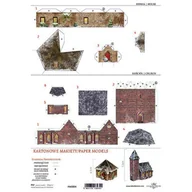 Druki akcydensowe - Kartonowa makieta - domek i kościółek - miniaturka - grafika 1