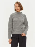 Swetry damskie - Tommy Hilfiger Sweter WW0WW42144 Szary Relaxed Fit - miniaturka - grafika 1
