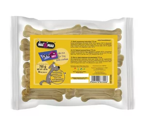 HOBBY Kość prasowana Naturalna 7,5 cm 50 szt przysmak dla psa kość 750g - Przysmaki dla psów - miniaturka - grafika 1