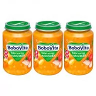Dania dla dzieci - BoboVita Obiadek Bukiet warzyw z kurczakiem po 8 miesiącu Zestaw 3 x 190 g - miniaturka - grafika 1
