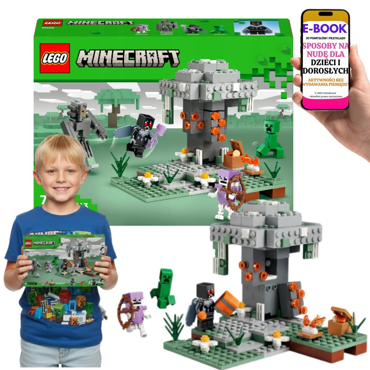 ZESTAW LEGO Minecraft konstrukcyjne klocki 21586 blady ogród biom z gry Lego Dla Chłopca Na Urodziny Dzień Dziecka + EBOOK-3