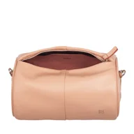 Torebki damskie - Skórzana Mała Torebka Na Ramię Z Łańcuszkiem Dudu - miniaturka - grafika 1