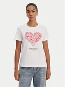 Koszulki i topy damskie - Desigual T-Shirt 26SWTK06 Biały Regular Fit - miniaturka - grafika 1