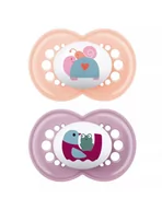 Smoczki uspokajające - MAM Smoczek uspokajający 16m+ Original Girl - miniaturka - grafika 1