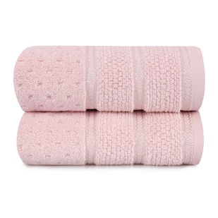 Zestaw 2 różowych bawełnianych ręczników Foutastic Arella, 50x90 cm - Ręczniki - miniaturka - grafika 1