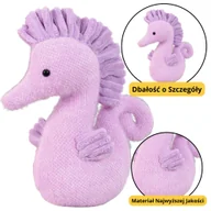 Maskotki i pluszaki - DLA NAJMŁODSZYCH MASKOTKA PRZYTULANKA KONIK WODNY FIOLETOWY - miniaturka - grafika 1