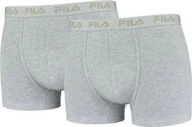 Majtki męskie - Fila Bokserki Męskie 2-Pack Szare, Xl - miniaturka - grafika 1