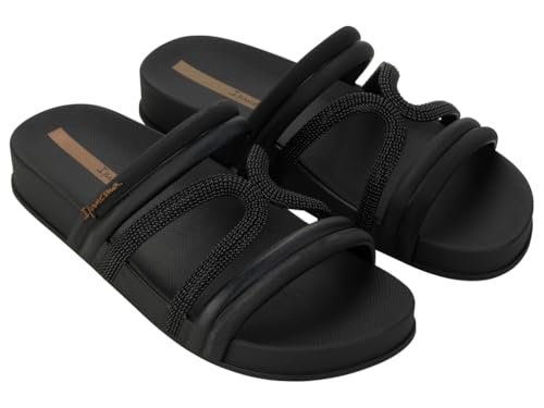 IPANEMA Walk Slide Fem, japonki damskie, 39 EU, Czarny (Black), 39 EU