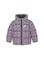 Kurtki i płaszcze dla dziewczynek - TOM TAILOR Dziewczęca kurtka zimowa z kapturem, 32376-mały nadruk kwiatowy, 116/122 cm - miniaturka - grafika 1