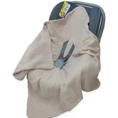 Otulacze - OTULACZ DO FOTELIKA NOSIDEŁKA MUŚLINOWY BEZ WYPEŁNIENIA LETNI Kerstin - miniaturka - grafika 1