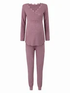 Piżamy damskie - Damska piżama ciążowa fioletowa Bellybutton Maternity, r.XL - BellyButton - miniaturka - grafika 1
