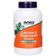 Witaminy i minerały - Now Foods NOW Calcium&Magnesium Softgels 120caps - miniaturka - grafika 1