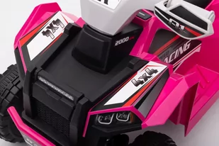 Quad Na Akumulator XMX630T Różowy Z Przyczepą - Tory, garaże, parkingi - miniaturka - grafika 12