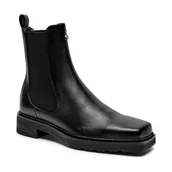 Sztyblety damskie - Patrizia Pepe Skórzane sztyblety - miniaturka - grafika 1