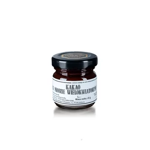 KAKAO W MIODZIE WIELOKWIATOWYM 45g, pyszny, słodki, nierozgrzewany, 100 lat tradycji, zdrowy - Miód KAKAO W MIODZIE WIELOKWIATOWYM 45g, pyszny, słodki, nierozgrzewany, 100 lat tradycji, zdrowy - Miód - miniaturka - grafika 1