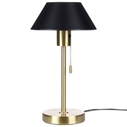Lampy stojące - Lampa stołowa metalowa złota z czarnym CAPARO - miniaturka - grafika 1