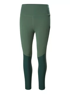 Spodnie sportowe damskie - Helly Hansen Legginsy funkcyjne "Blaze" w kolorze zielonym - grafika 1