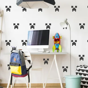 MINECRAFT NAKLEJKI NA ŚCIANĘ POKÓJ DZIECKA 34NW - L - Naklejki na ścianę - miniaturka - grafika 1