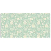 Podkładki na biurko - Podkład na biurko Białe kwiaty vintage 120x60 cm - miniaturka - grafika 1