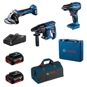 Zestawy elektronarzędzi - BOSCH PROFESSIONAL GSR 185-LI Li-Ion 18V 2x4Ah - miniaturka - grafika 1