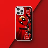 Etui i futerały do telefonów - Etui Deadpool 002 Marvel Nadruk pełny Czerwony Producent: Xiaomi, Model: REDMI 10C - miniaturka - grafika 1