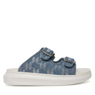 Klapki KARL LAGERFELD Kapri Slide KL62505A Niebieski - Klapki i japonki damskie - miniaturka - grafika 1