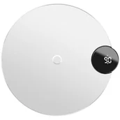 Ładowarki do telefonów - Baseus Ładowarka indukcyjna Digital LED QI bezprzewodowa 10W biała WXSX-02 - miniaturka - grafika 1