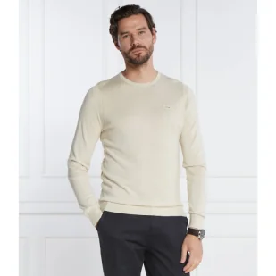 Calvin Klein Sweter SILK BLEND CN | Slim Fit | z dodatkiem jedwabiu - Swetry męskie - miniaturka - grafika 1