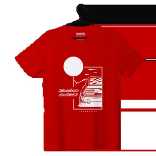 T-shirt koszulka Datsun 240Z czerwona-XXL - Odzież do sportów motorowych - miniaturka - grafika 1