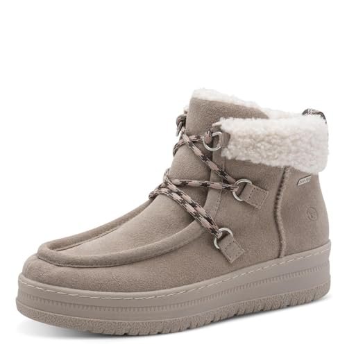 TAMARIS Damskie Comfort WL Lace Boot Duo-tex śniegowce, LT Grey/Rose, 40 EU, Lt Grey Rose, 40 EU