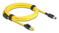 Kable miedziane - DeLOCK 81251 kabel sieciowy Czarny, Żółty 2 m Cat6 - miniaturka - grafika 1