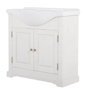 Biała szafka pod umywalkę Fadio 6X - Szafki łazienkowe - miniaturka - grafika 1
