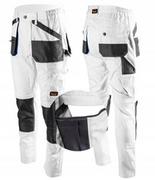 Odzież robocza - Spodnie Robocze Monterskie Odpinane Nogawki Białe - miniaturka - grafika 1