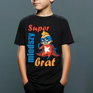 Koszulki dla chłopców - Super młodszy brat - koszulka dziecięca - miniaturka - grafika 1