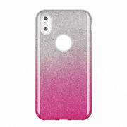 Etui i futerały do telefonów - Wozinsky Glitter Case błyszczące etui pokrowiec z brokatem iPhone XS / X różowy - miniaturka - grafika 1