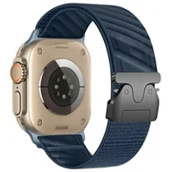 Akcesoria do smartwatchy - Pasek BELINE Oblique do Apple Watch 38/40/41mm Granatowy - miniaturka - grafika 1