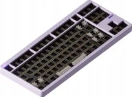 Klawiatury - Nuphy - NuPhy Gem80 QMK/VIA Wireless Custom Mechanical Keyboard - Bezprzewodowa Klawiatura Mechaniczna Airy Lilac Brak Brak keycapów - miniaturka - grafika 1