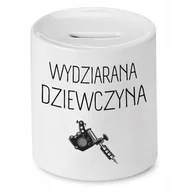 Skarbonki - SKARBONKA DLA DZIEWCZYNY WYDZIARANA DZIEWCZYNY z Nadrukiem ze Zdjęciem - miniaturka - grafika 1