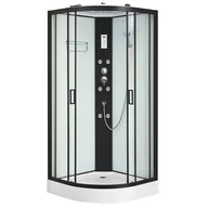 Kabiny z hydromasażem - Kabina prysznicowa z hydromasażem zabudowana 90x90 Jasny środek MO-0545-9 - miniaturka - grafika 1