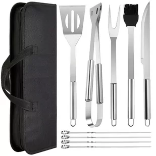 Zestaw Do Grilla Grillowania Etui Sztućce Bbq 9Szt - Akcesoria do grilla - miniaturka - grafika 1