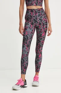 Reebok legginsy treningowe ID Train kolor czarny wzorzyste 100208500 - Legginsy - miniaturka - grafika 1