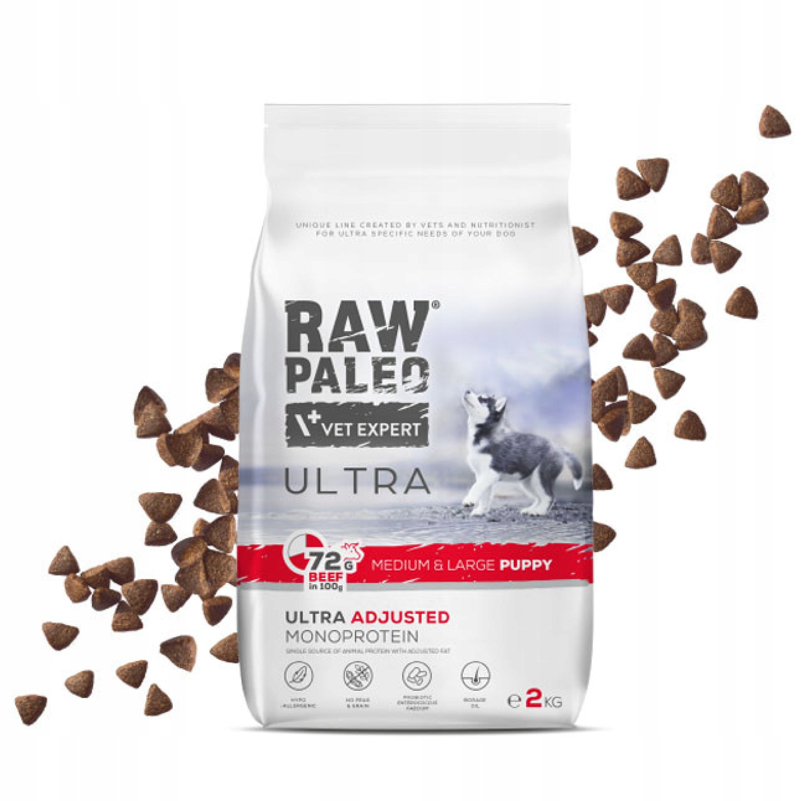 Vetexpert Raw Paleo Ultra Beef Puppy Medium/Large 2 kg