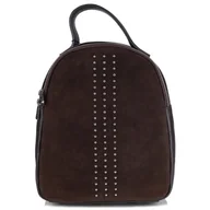 Torebki damskie - Toscanio TOS G158 C.BRĄZ D23 plecak damski skórzany czekoladowy - miniaturka - grafika 1