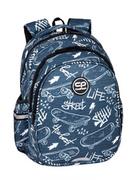 Plecaki szkolne i tornistry - Coolpack F029697, plecak szkolny Jerry Street Life, niebieski - miniaturka - grafika 1