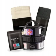 Środki do obuwia i ubrań - Pasta Czarna w Kremie do Butów z Chusteczką i Szmatkami Palc Zestaw 4w1 - miniaturka - grafika 1