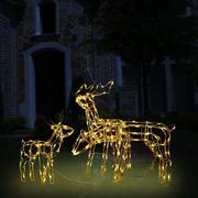 Oświetlenie świąteczne - vidaXL 3 świąteczne renifery z lampek, 229 diod LED - miniaturka - grafika 1