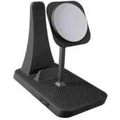 Stacje dokujące do telefonów - Zens Bezprzewodowa ładowarka 3-in-1 MFI+MFM Modular charging station ZEAPMO2 Czarna - miniaturka - grafika 1