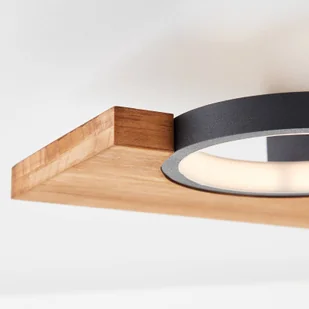 Brilliant Lampa sufitowa Cheesy z drewna, 2-punktowa - Lampy sufitowe - miniaturka - grafika 1